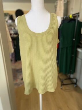 Maurices Ribbed Scoop Tank - Olive Green